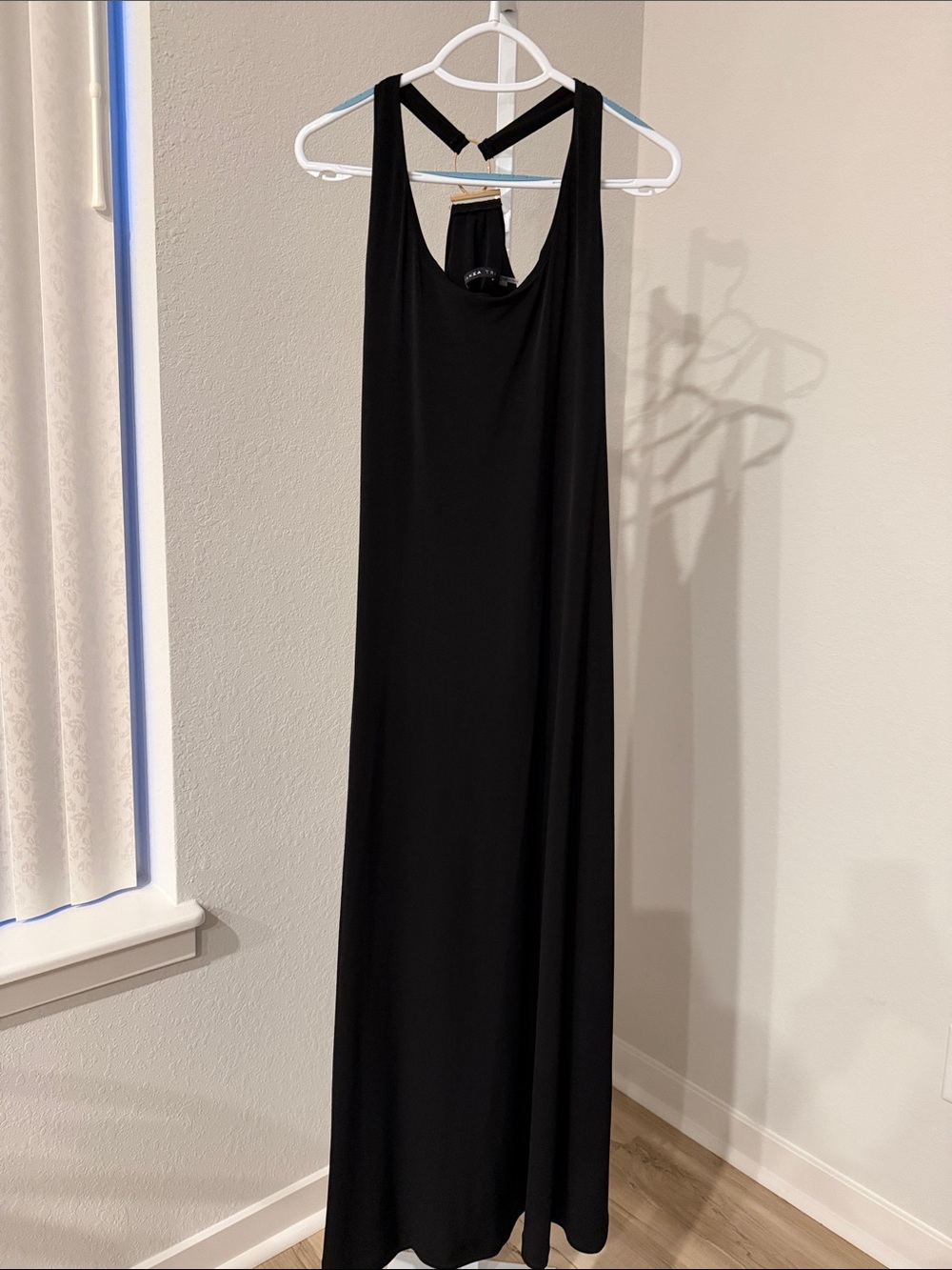 Ivanka Trump Black Maxi Tank Dress with Strappy Back Detail